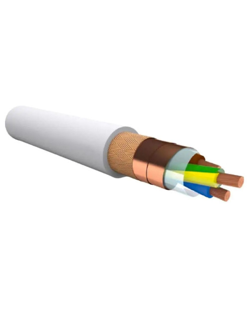 Fror Flameproof Shielded Cable FROHH2R 4G1.5mmq 1 Meter with Yellow Green