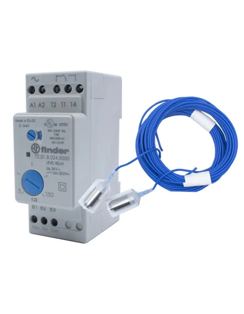 Finder Relé Control Nivel con cable sonda 6 metros 24V 720180240000POA