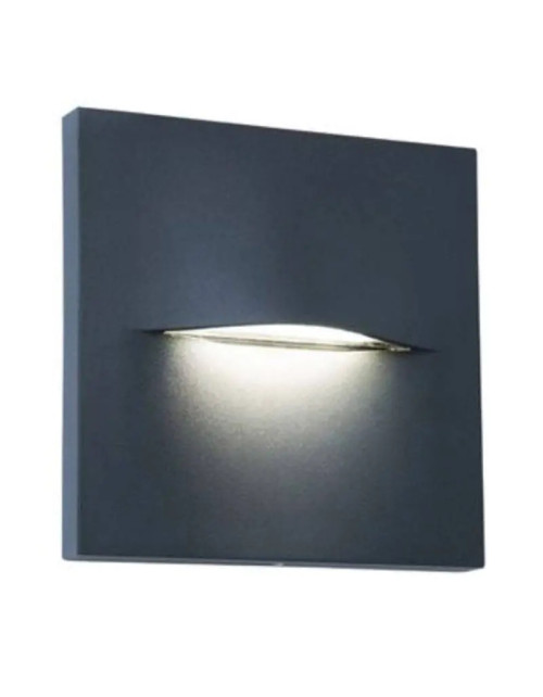 Segnapasso Led Quadrato Sovil 3W 4000K Grigio IP65 99202/16