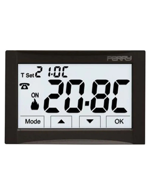 Perry Thermostat intégré Noir Alimentation 230 V 1TITE543