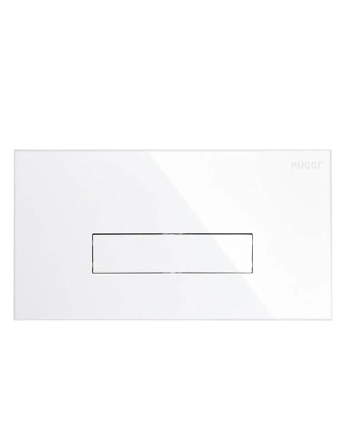 Pucci Sara plaque de commande 1 bouton 28x18cm blanc 80179680