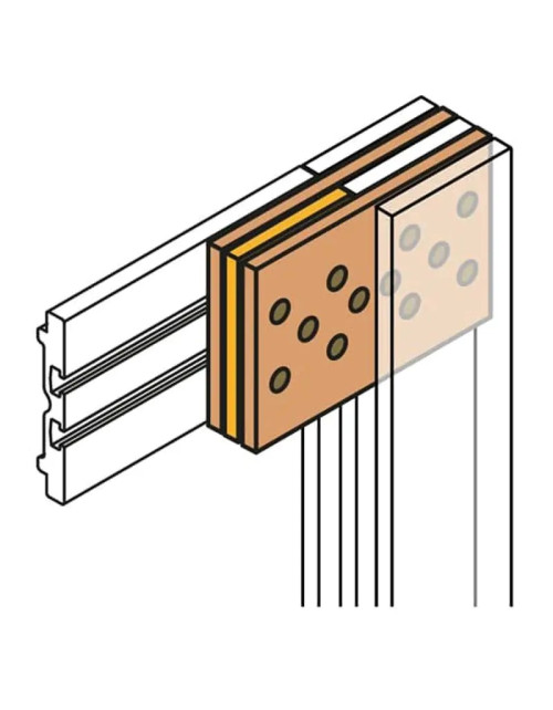 Abb connection between busbars for switchboards for 400A - 630A - 800A PFCB4080