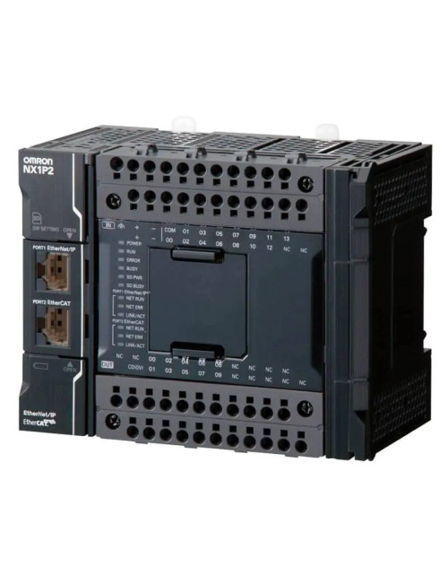 Omron Sysmac NX1P SPS-CPU mit 24 I/O PNP-Digitaltransistoren 24DC NX1P29B24DT1