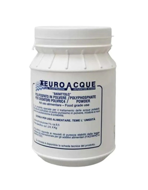 Euroacque Polyphosphatpulver für Trinkwasser 1 kg POLVRIC4