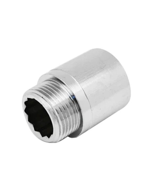 Rallonge pour tuyaux IBP M/F 1/2 x 50 mm en laiton chromé 8540 M04050C00