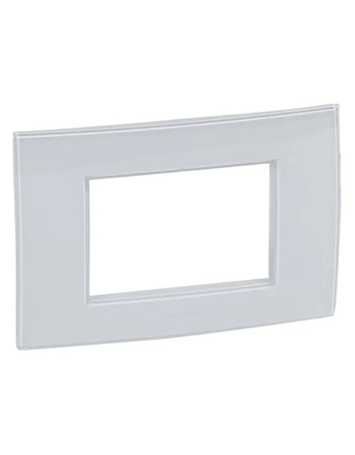 Legrand Vela plaque carrée gris eau 3 modules 685721