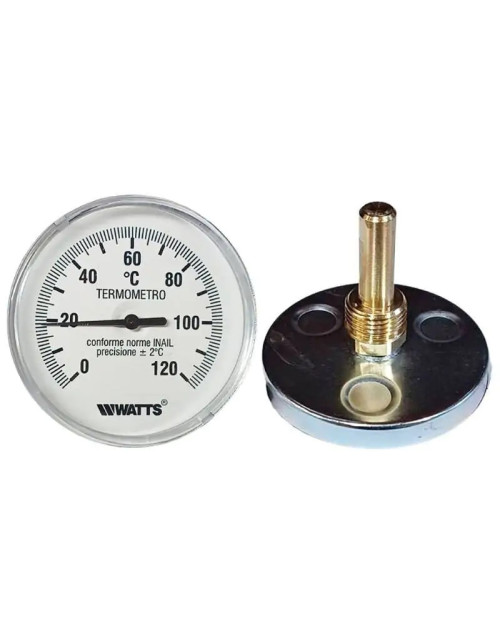 Termometro bimetallico Watts per impianti di riscaldamento D 80 1/2 PT4A507011