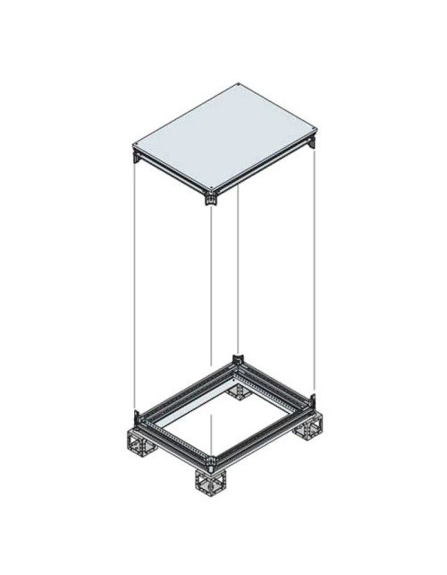 Abb getesteter Sockel für IS2-Schrankpaneele aus Stahl 400x600 EK4060KN