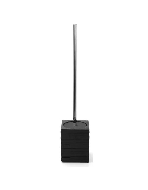 Standing toilet brush holder Gedy Quadrotto black QU33-14