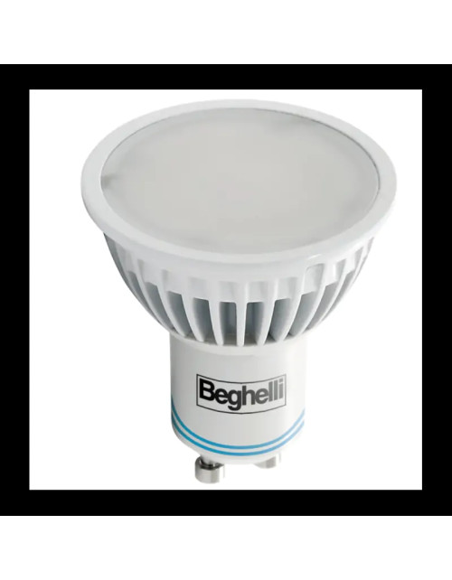 Beghelli led spot lamp GU10 4W 3000k warm light black-out 56302