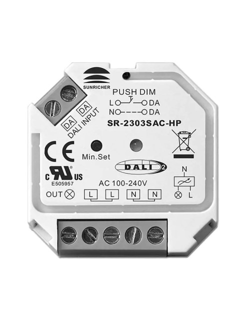 Dimmer con controllo a pulsanti e DALI TCI 200W 100-230V 181213