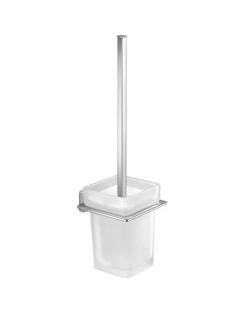 Gedy Atena wall-mounted toilet brush holder in polished chrome 4433-03-13