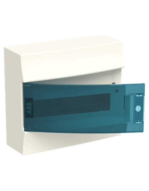 Cuadro eléctrico de pared ABB 12 módulos IP41 puerta blanca petróleo azul 41P12X12