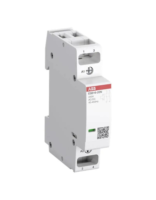 Abb modular contactor ESB1620 16A 2NO 230VAC/DC ESB1620N06