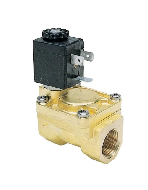 Ferrari water solenoid valve closed automatic 1/2 in brass 110251