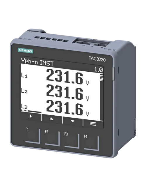 Dispositivo de medición Siemens PAC3220 230V CA/CC 7KM32200BA011DA0