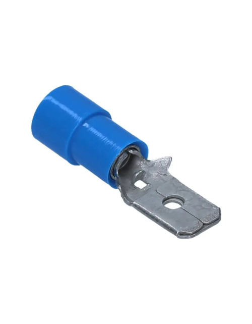 Cembre terminales de cable de acoplamiento macho 6,35X0,8 Azul BF-M608