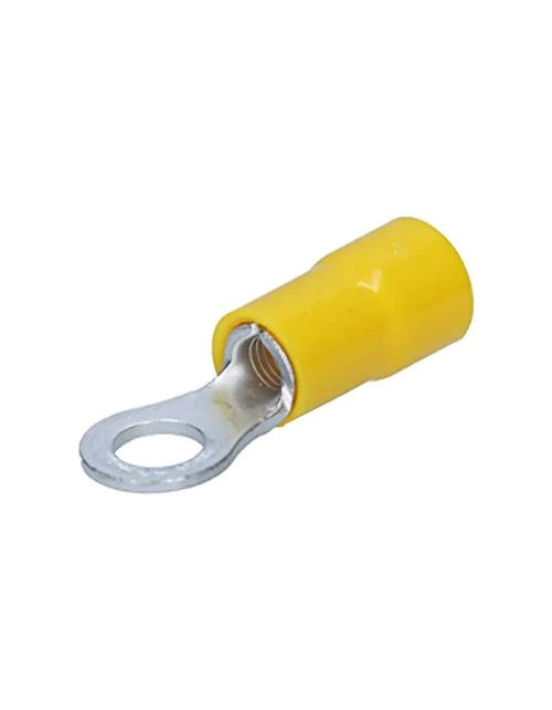 Cosse de câble à oeillet pré-isolée Cembre 6mm2 Diamètre 8mm Jaune GF-M8