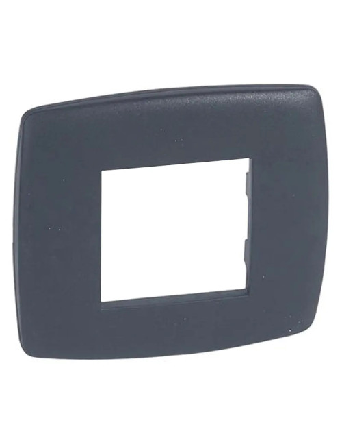 Legrand Vela round anthracite plate 2 modules 685814