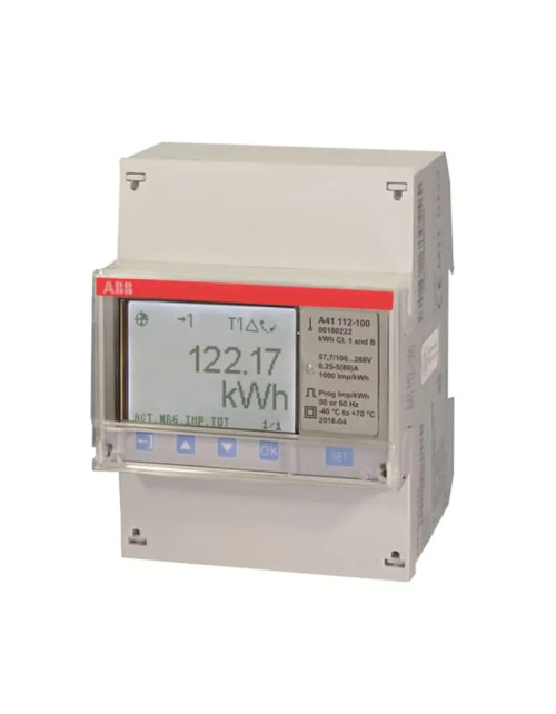 ABB A41 112-100 single-phase 60-288VAC Energy Meter A411121