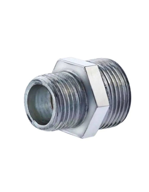 Threaded fitting for Oter pipes in galvanized steel M/M 1/2 28004
