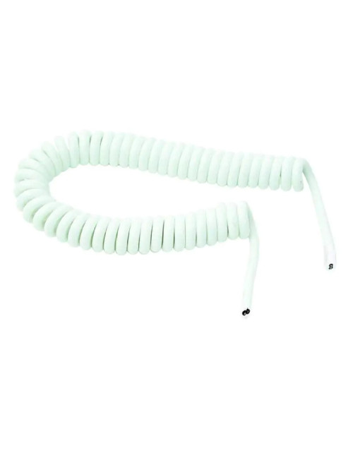 Câble spiralé extensible Fanton 5 mètres 3G1,5 blanc 90140