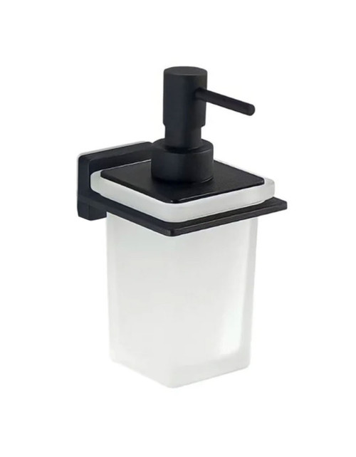 Gedy Atena wall mounted liquid soap dispenser matt black 4481-14