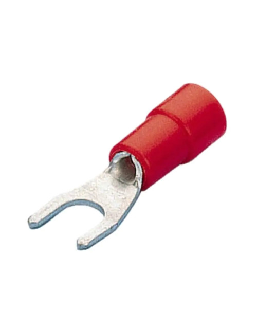 Cosse à fourche Cembre pré-isolée 1,5mm2 Diamètre 5mm Rouge RF-U5