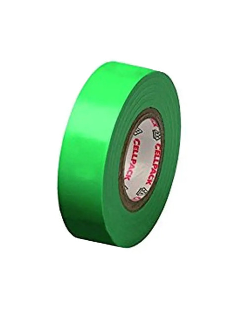 Nastro isolante Cellpack in PVC verde No 128 0,15 mmx19 mm 145806