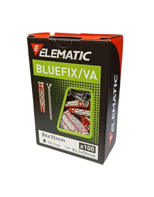 Elematic Anclaje Bluefix/va 6x35mm 100 piezas 565540