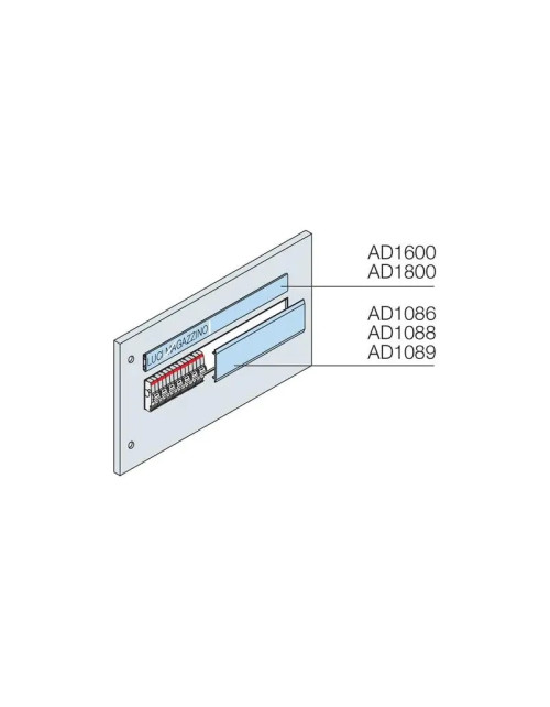 Obturateur ABB pour emplacements DIN 24 modules (3PCS) AD1088