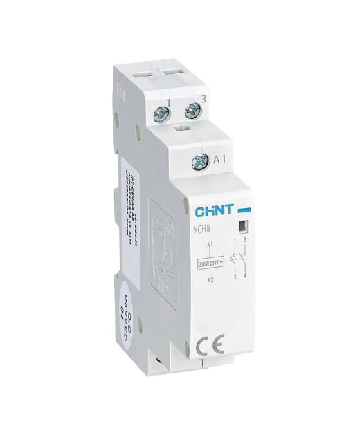 Chint NCH8 contactor modular 20A 2NO 2P 24 Vac 1 Módulo 256051