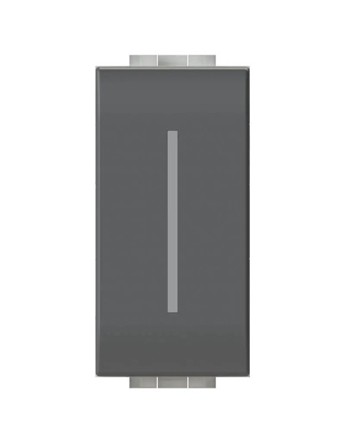 Uniko Lite S Smart 4Box bouton unique pour Bticino LivingLight anthracite 4BCU1S.L