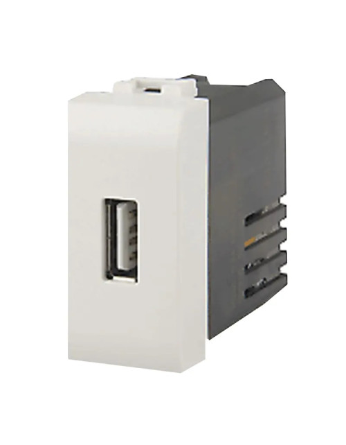 Cargador USB 4box para Bticino LivingLight blanco 2.1A 4B.N.USB