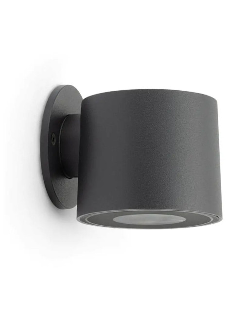 Lombardo Clic Wall LED spotlight GU10 connection 220-240V IP65 black LU14802B