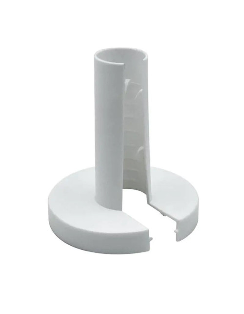 Idroblok round pipe cover rosette 60x70 mm in white abs 0202290020