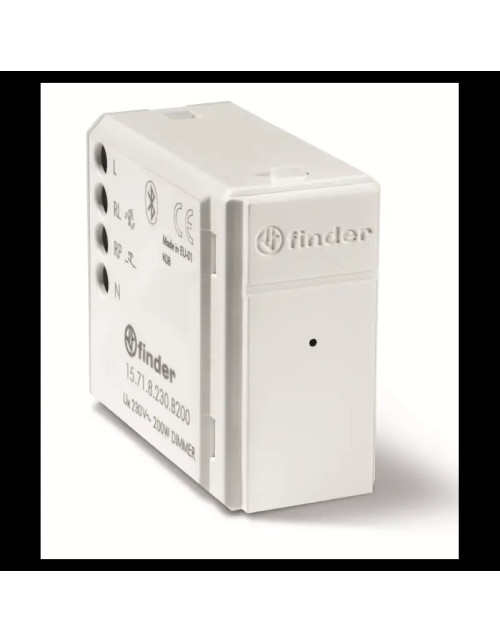 Dimmer Incasso Finder YESLY 200W Bluetooth Bianco 15718230B200