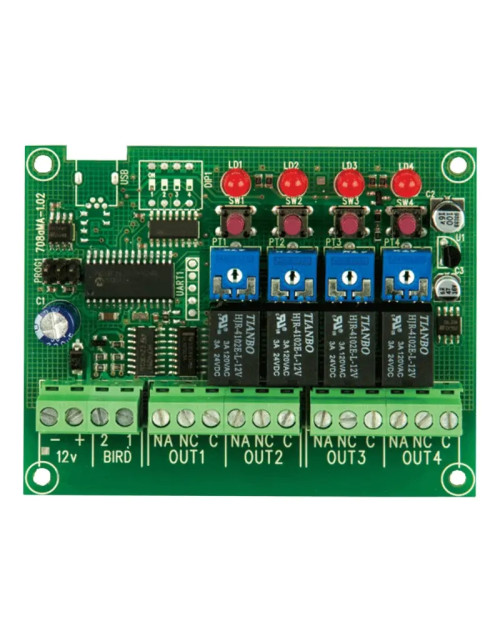 Hiltron DX4000 four-channel rolling code decoder board