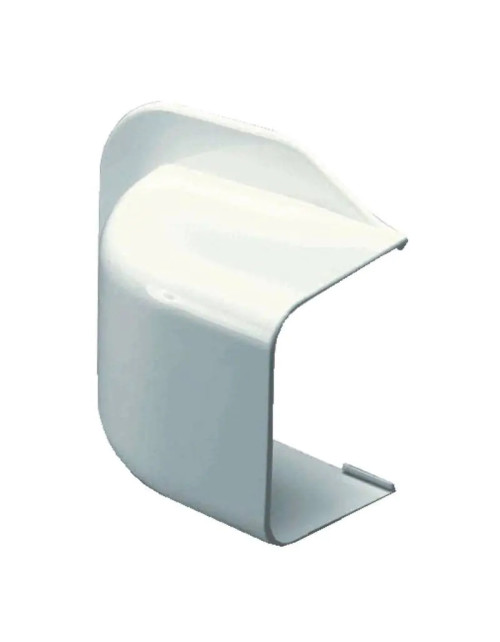 Codo de pared Ferrari para conductos 65x50 mm blanco 100884