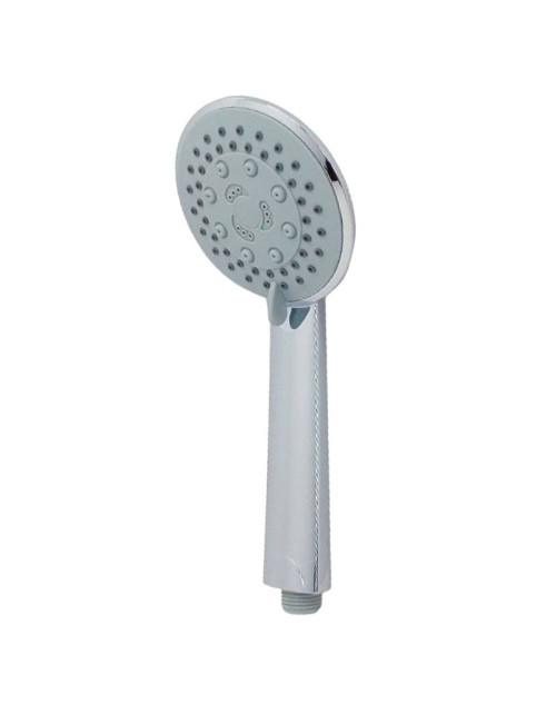 Giove chrome round hand shower with 3 hydromassage jets