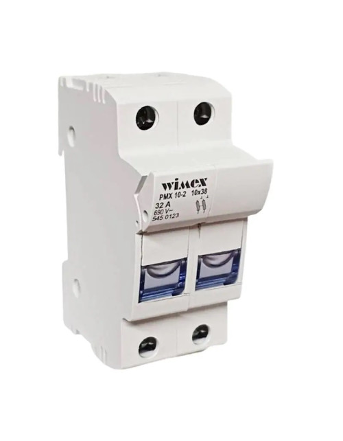 Wimex PMX10-2 2P 32A 10.3x38 sectionable fuse holder 2 Modules 5450123