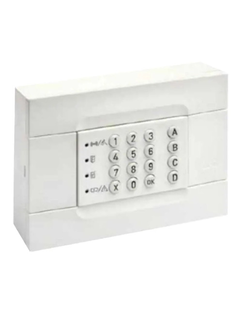 Clavier de commande Urmet LED blanc pour installation murale ou encastrée 1061/026