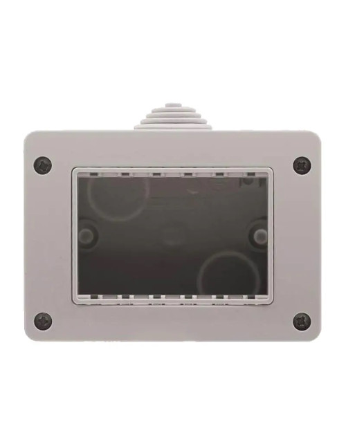 Scatola a parete per serie Abb Zenit N3391.1 Moduli 3 IP40 Grigio Z2340GR