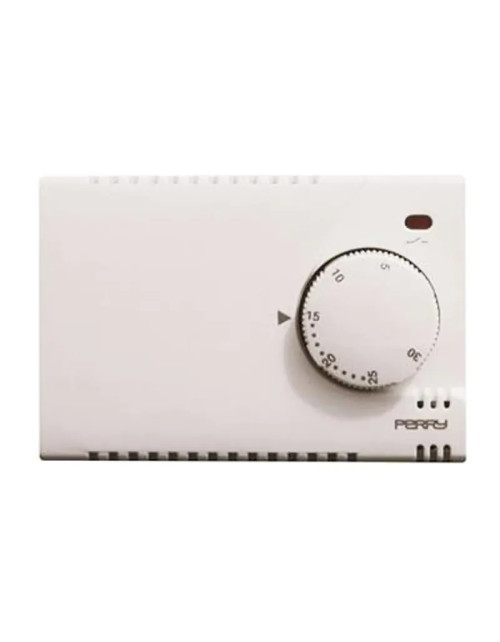 Thermostat encastrable blanc Perry , alimentation 230V 1TITE301/MC