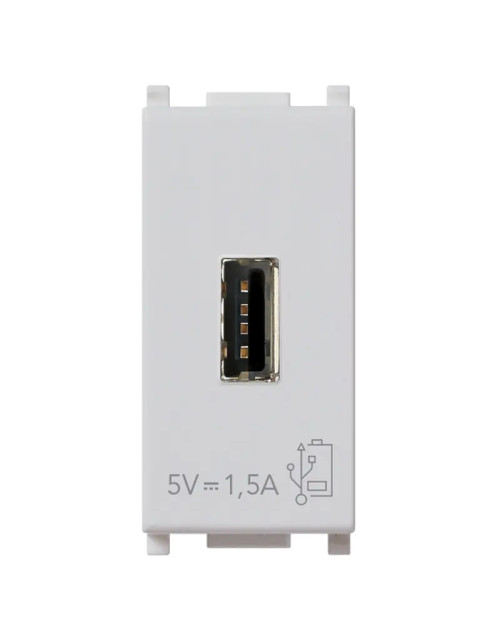 Presa USB Vimar Plana 5V1,5A Silver 14292.SL