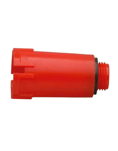 Luxor cap for plastic testing 1/2 fitting red 50112102