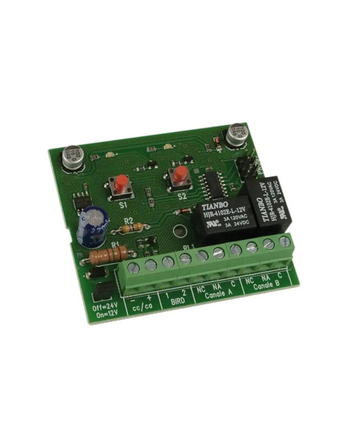 Carte décodeur monostable double canal Hiltron pour antenne Bird DX20