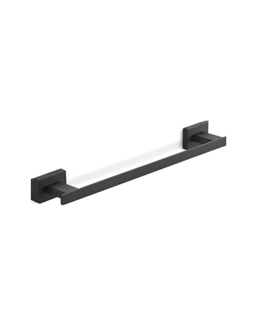 Porta asciugamani bagno a muro Gedy Atena 35cm nero matto 4421-30-14