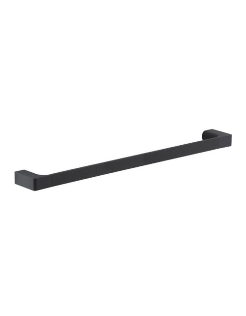 Porte-serviettes de salle de bain mural Gedy Pirenei 60cm noir mat PI21-60-14