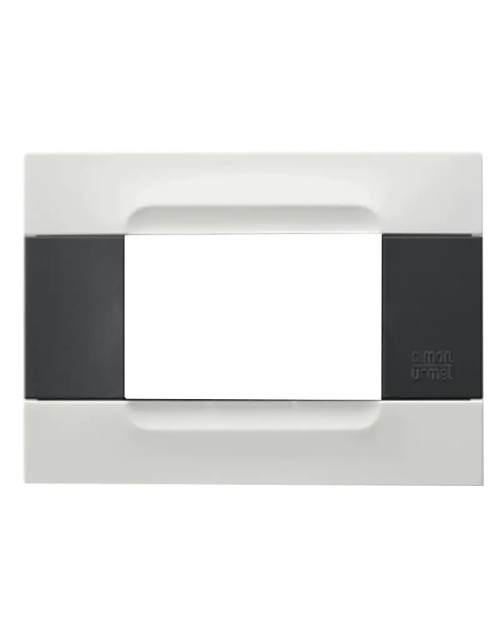 Urmet Simon Nea 3-module plate, white color Helsinki 10803.01